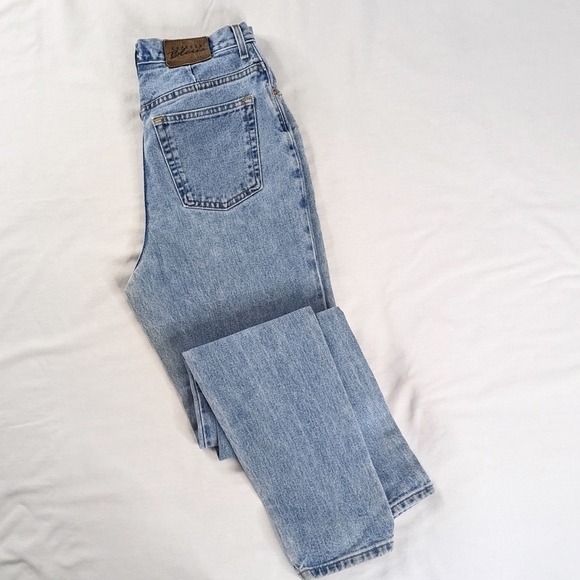 Express Denim - VTG Express High Waist Light Wash Tapered Leg Mom Jeans
